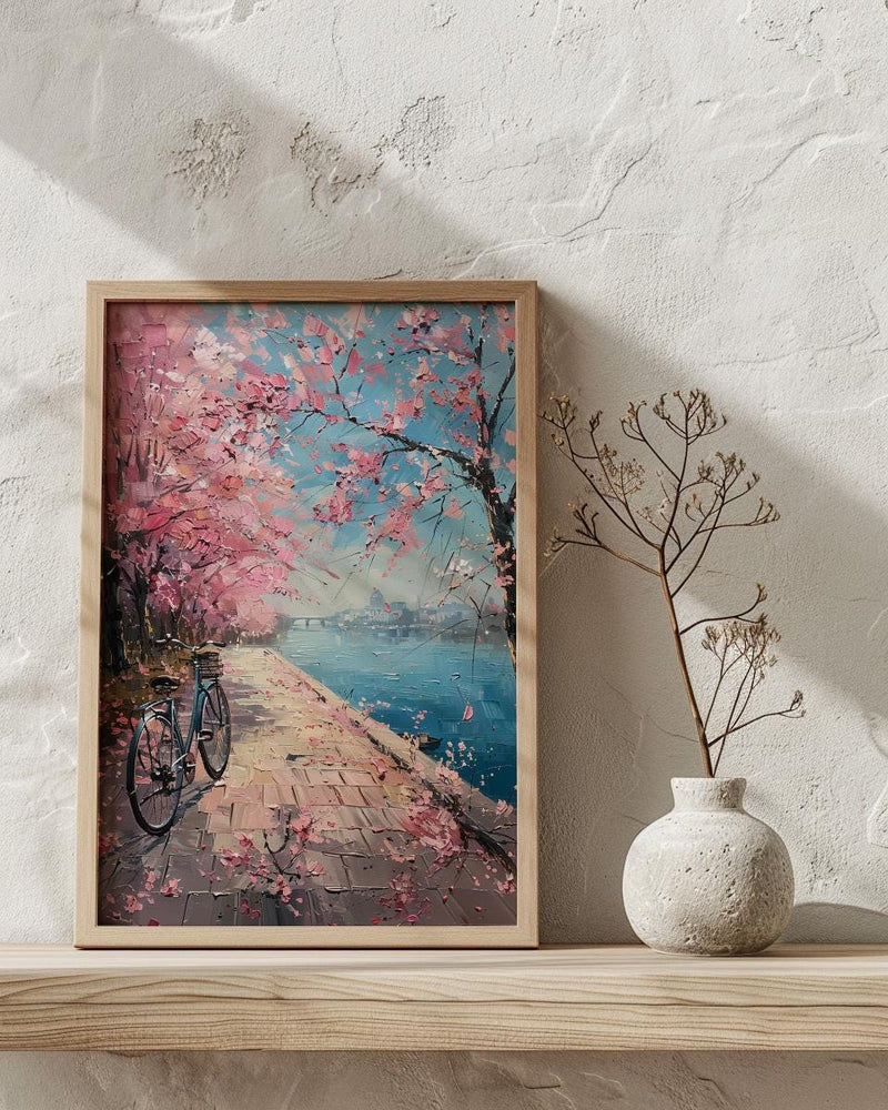 Washington DC Art Print, Spring Floral Wall Decor - Cherry Blossom Art