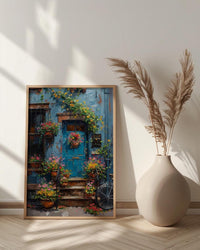 Brooklyn Wall Art, New York City Decor - Spring Stoop Print