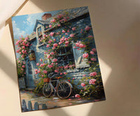 Nantucket Poster, New England Decor - Coastal Spring Art