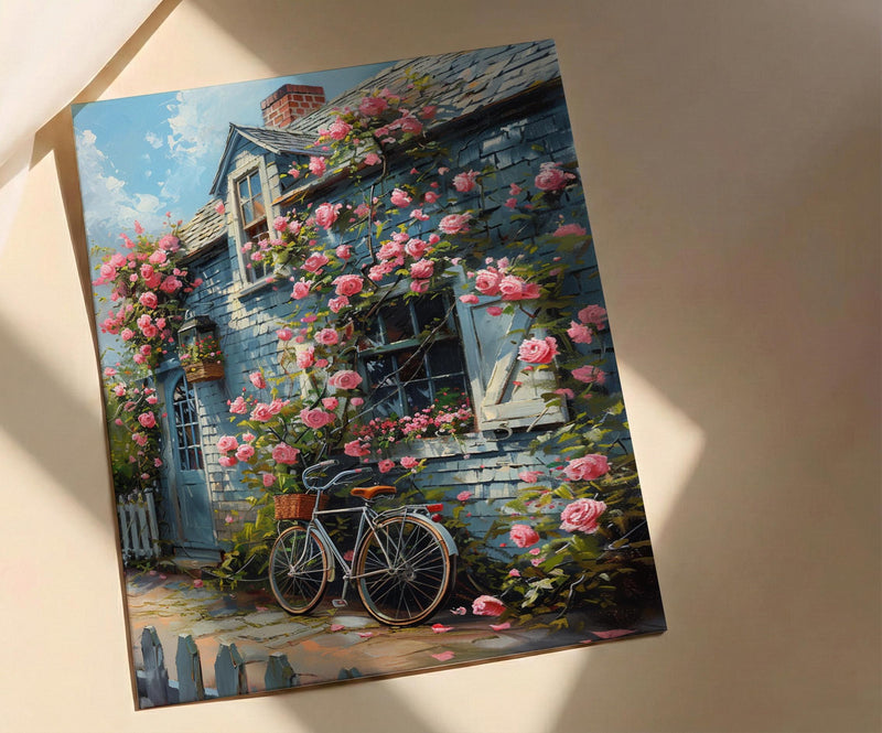 Nantucket Poster, New England Decor - Coastal Spring Art
