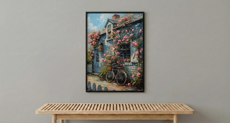 Nantucket Poster, New England Decor - Coastal Spring Art