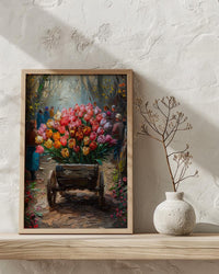 Victoria BC Wall Art, Spring Garden Decor - Colorful Tulip Print