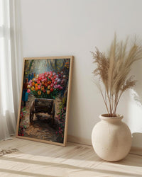 Victoria BC Wall Art, Spring Garden Decor - Colorful Tulip Print