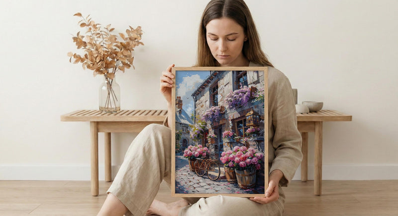 Montreal Wall Art, Flower Market Decor - Spring Peonies Print