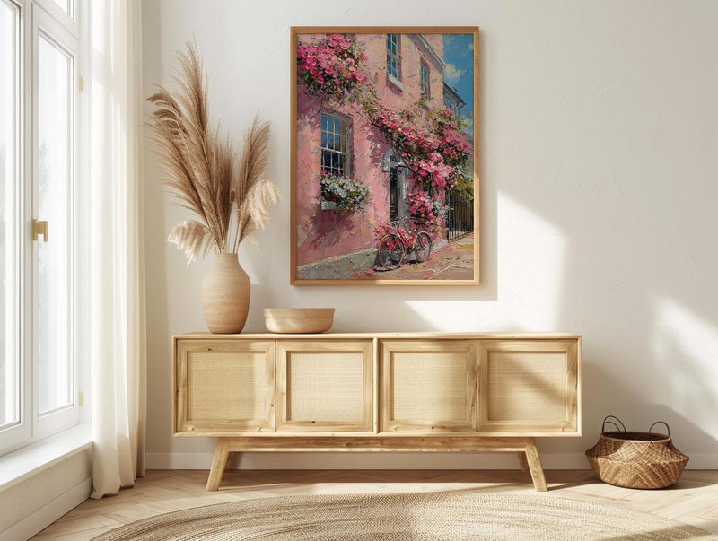 Charleston Poster, Historic Home Wall Decor - Spring Window Box