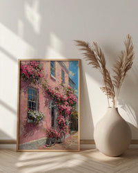 Charleston Poster, Historic Home Wall Decor - Spring Window Box
