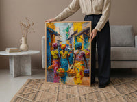 Tropical Fruit Wall Art, African Market Decor - Summer Vendor Print