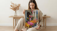 African Botanical Wall Art, Exotic Flower Decor - Summer Market Print