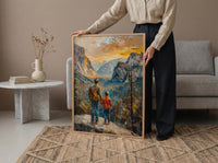 Yosemite Valley Art Print, Father And Son Decor - El Capitan Landscape Poster