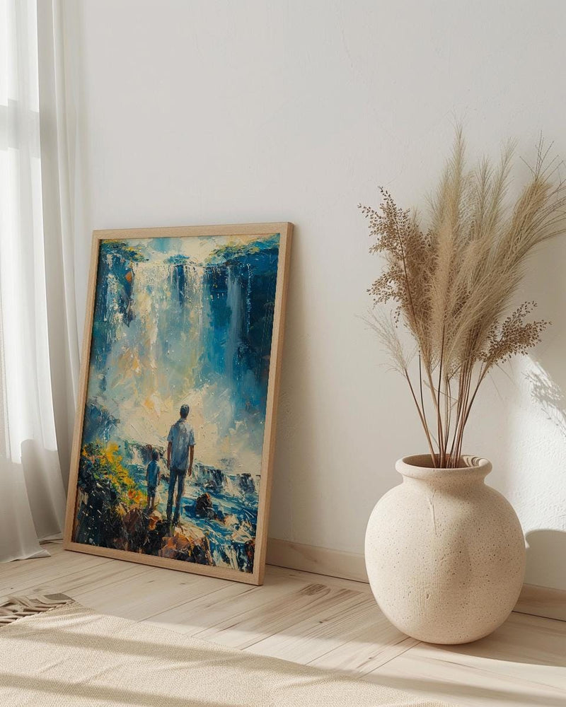 Iguazu Falls Wall Art, Father And Son Decor - Fathers Day Gift