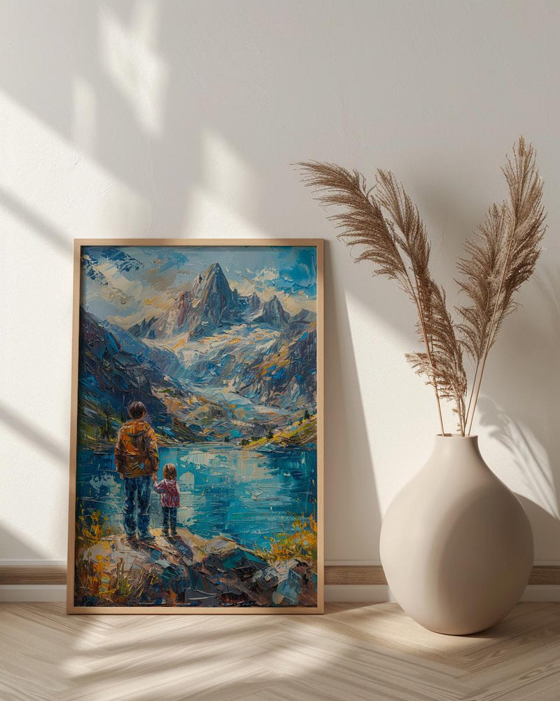 Patagonia Landscape Art Print, Mountain Wall Art - Gift For Dad