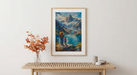 Patagonia Landscape Art Print, Mountain Wall Art - Gift For Dad