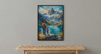 Patagonia Landscape Art Print, Mountain Wall Art - Gift For Dad