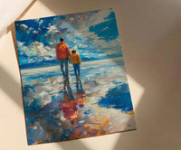 Salar De Uyuni Wall Art, Father And Son Print - Wanderlust Travel Decor