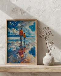 Salar De Uyuni Wall Art, Father And Son Print - Wanderlust Travel Decor