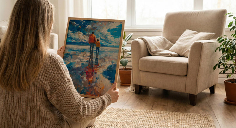 Salar De Uyuni Wall Art, Father And Son Print - Wanderlust Travel Decor