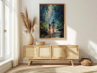 Costa Rica Forest Poster, Father And Daughter Wall Art - Nature Lover Gift