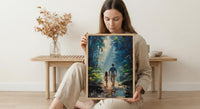 Costa Rica Forest Poster, Father And Daughter Wall Art - Nature Lover Gift