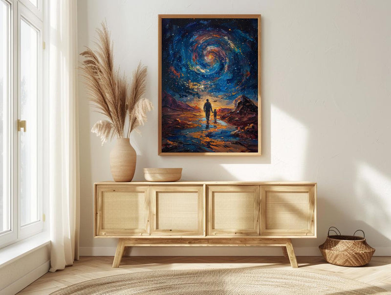 Atacama Desert Art Print, Father And Son Poster - Fathers Day Gift