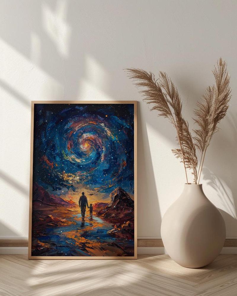 Atacama Desert Art Print, Father And Son Poster - Fathers Day Gift