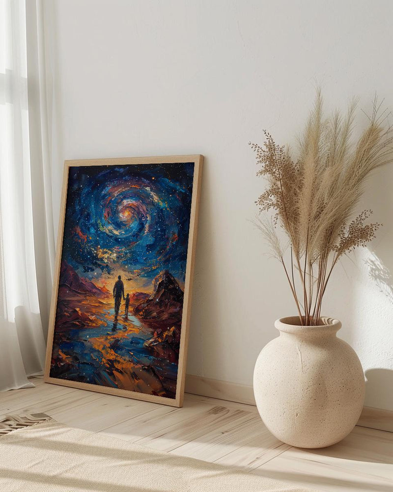 Atacama Desert Art Print, Father And Son Poster - Fathers Day Gift