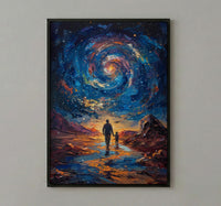 Atacama Desert Art Print, Father And Son Poster - Fathers Day Gift