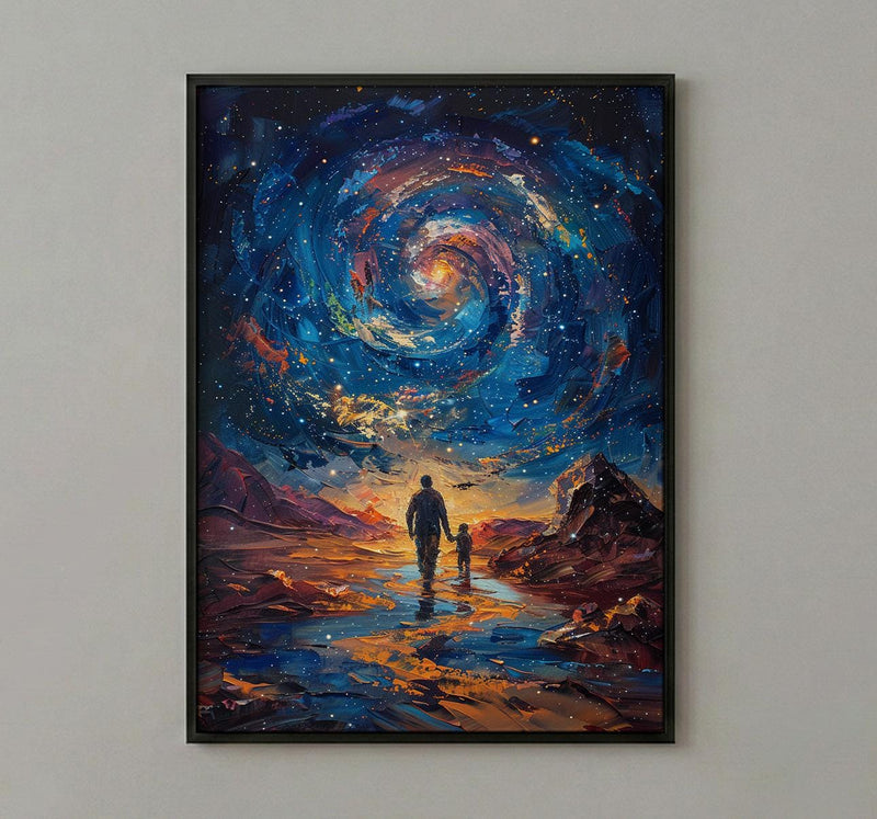 Atacama Desert Art Print, Father And Son Poster - Fathers Day Gift