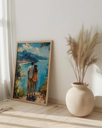 Rio De Janeiro Art Print, Father And Daughter Poster - Gift For Dad