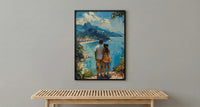Rio De Janeiro Art Print, Father And Daughter Poster - Gift For Dad