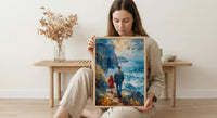 Cliffs Of Moher Poster, Father And Child Art - Gift For Dad