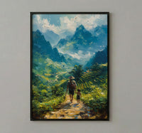 Vietnam Landscape Art Print, Father And Son Poster - Gift For Dad
