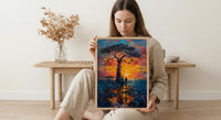 Baobab Tree Wall Art, Father And Daughter Print - Fathers Day Gift