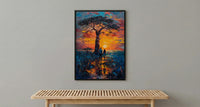 Baobab Tree Wall Art, Father And Daughter Print - Fathers Day Gift