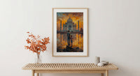 Taj Mahal Art Print, Father And Son Decor - Fathers Day Gift