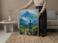 Darjeeling Tea Field Art Print, Father And Daughter Decor - Nature Dad Gift