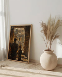 Ajanta Caves Wall Art, Father And Son Decor - Dad Birthday Gift