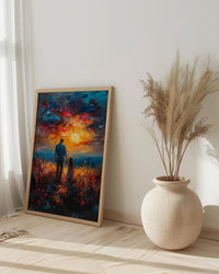 Thar Desert Poster, Father And Child Decor - Fathers Day Gift