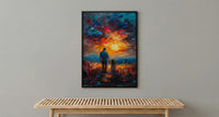 Thar Desert Poster, Father And Child Decor - Fathers Day Gift