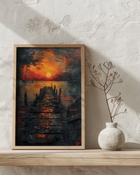 1776 Landscape Wall Art, American Revolution Decor - Historic Battlefield Print