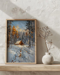 Valley Forge Poster, American Revolution Decor - Historic Winter Landscape