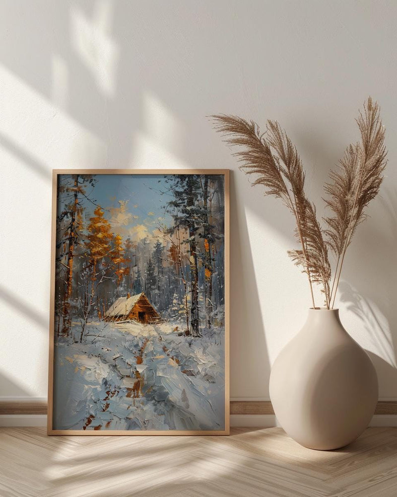 Valley Forge Poster, American Revolution Decor - Historic Winter Landscape