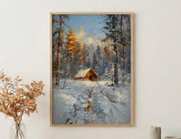 Valley Forge Poster, American Revolution Decor - Historic Winter Landscape