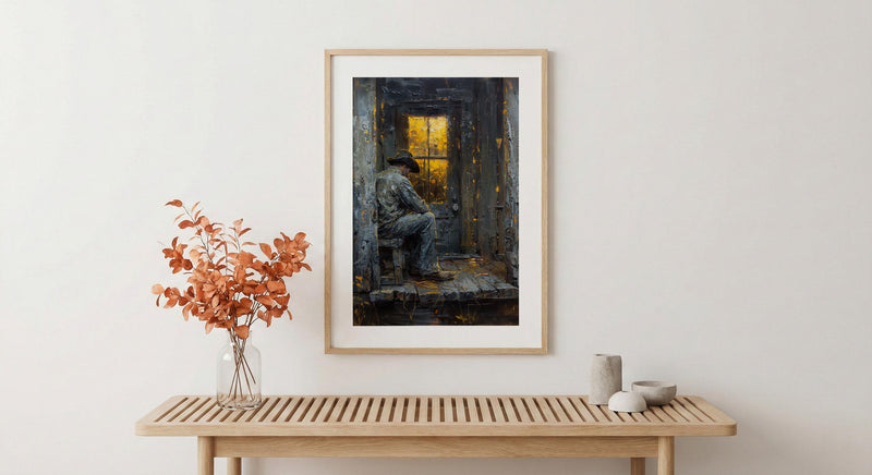 Colonial Soldier Poster, Historic Porch Decor - Vintage Americana Watch Art