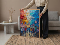 Kids 4th Of July Parade Poster, Joyful Americana Decor - Patriotic Wall Art