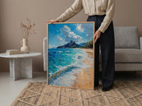 Copacabana Beach Art, Brazil Summer Decor - Rio Ocean Print