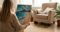 Copacabana Beach Art, Brazil Summer Decor - Rio Ocean Print