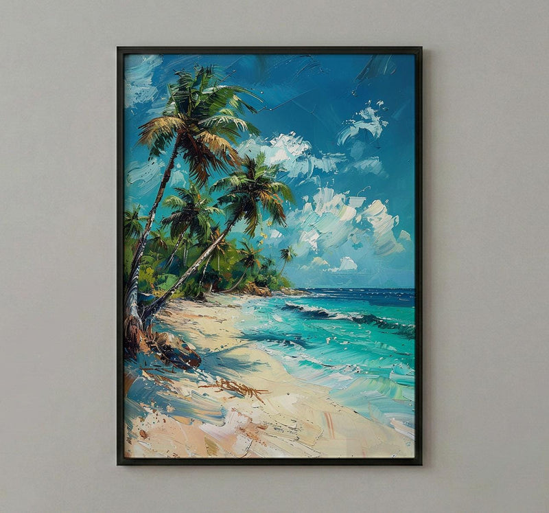 San Andres Art Print, Colombia Beach Decor - Tropical Palm