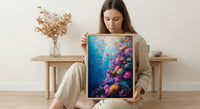 Roatan Coral Reef Art Print, Honduras Travel Decor - Ocean Wall Art