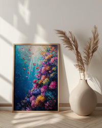 Roatan Coral Reef Art Print, Honduras Travel Decor - Ocean Wall Art