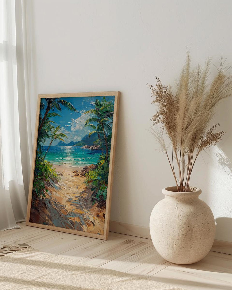 Costa Rica Beach Art Print, Manuel Antonio Wall Decor - Tropical Jungle